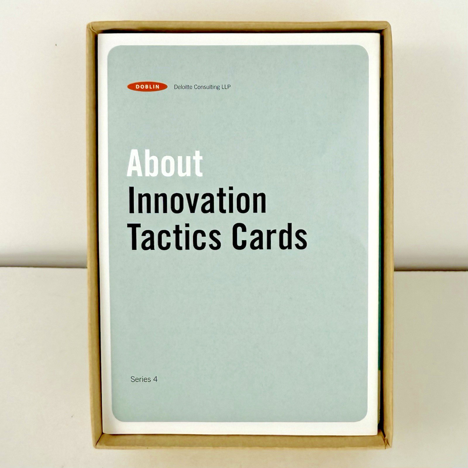 Deloitte Doblin Innovation Tactics Cards Increase Business Creativity Series 4