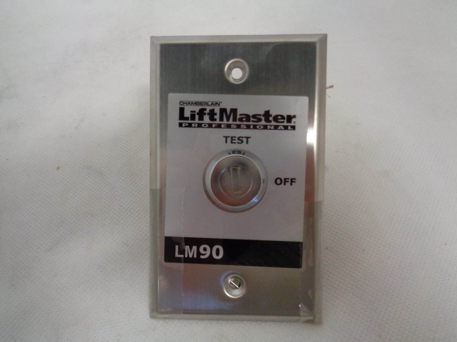 NEW LIFTMASTER LM-90 OVERHEAD GARAGE DOOR TEST PANEL SWITCH WITH KEYS