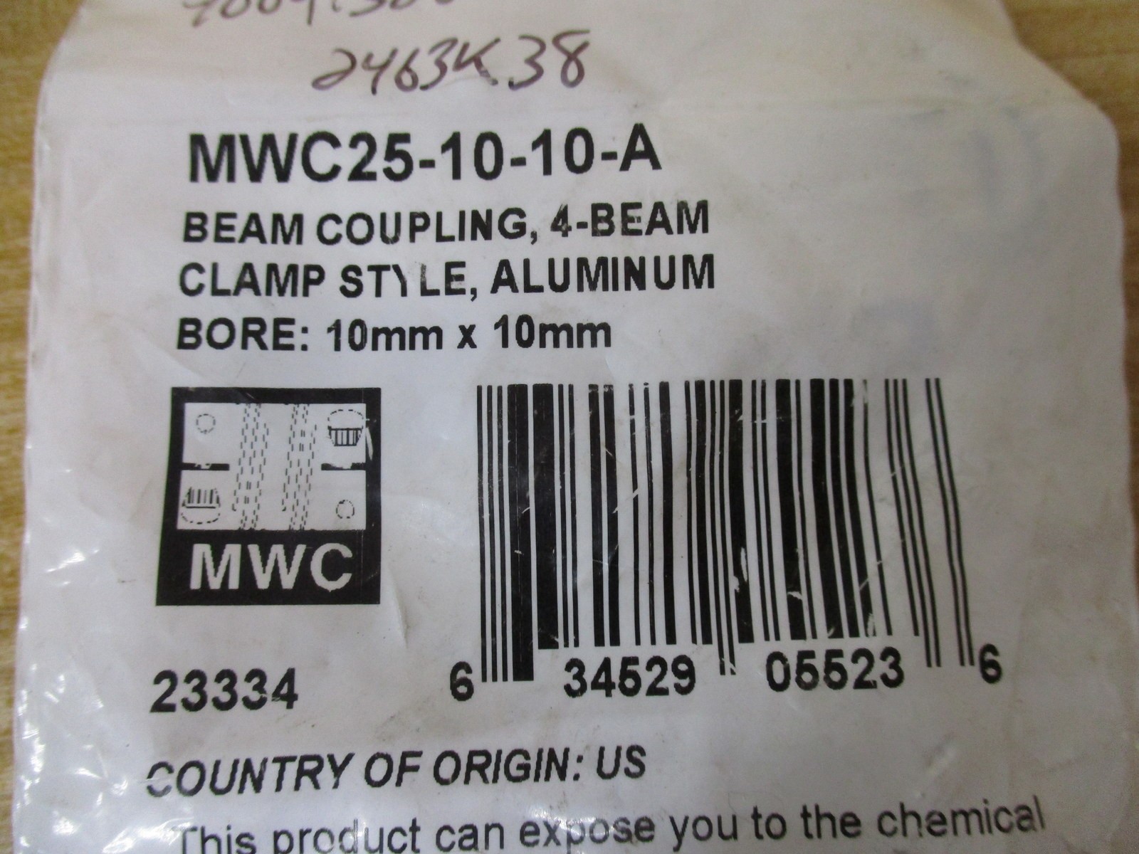 Ruland MWC25-10-10-A Beam Coupling MWC251010A