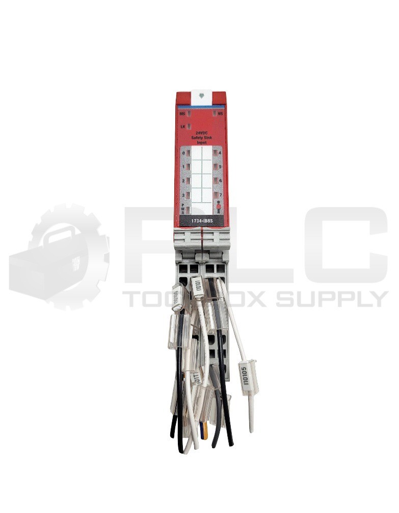 ALLEN BRADLEY 1734-MB /A TERMINAL BASE W/ (2) 1734-RTBS /A W/ 1734-IB8S /B