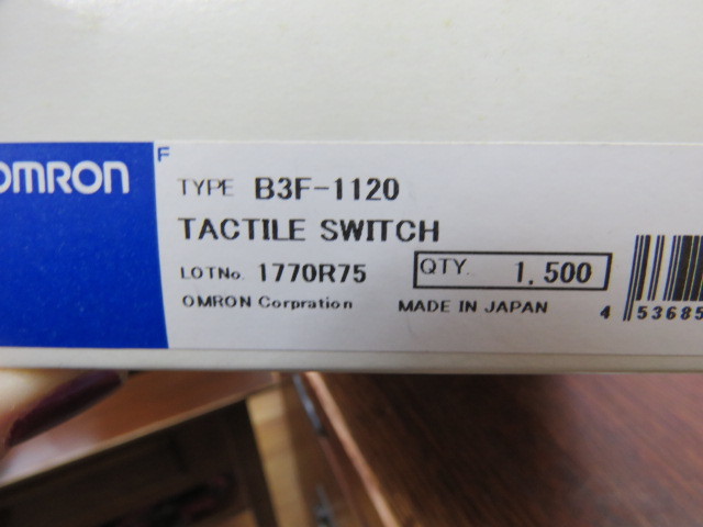 Omron Electronic Components B3F-1120 Qty of 100 per Lot SWITCH Switch Tact SPST