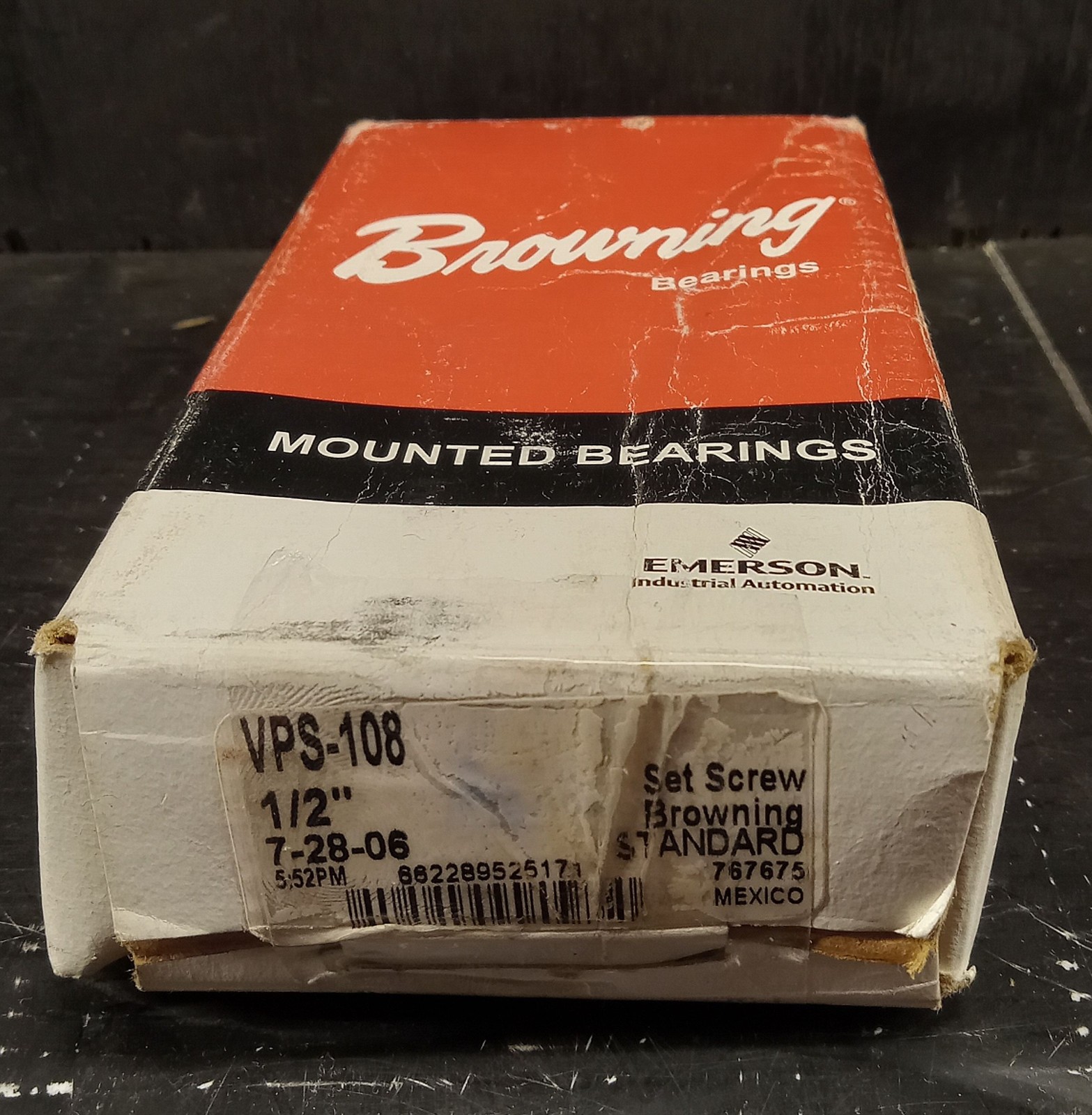 1 NEW BROWNING VPS-108 ½” BORE 2 BOLT BASE PILLOW BLOCK BEARING NIB *MAKE OFFER*