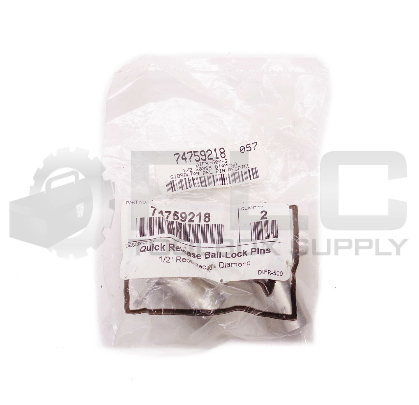 BAG OF 2 NEW GIBRALTAR DIFR-500-G 1/2″ REC. DIAMOND QUICK RELEASE BALL-LOCK PINS