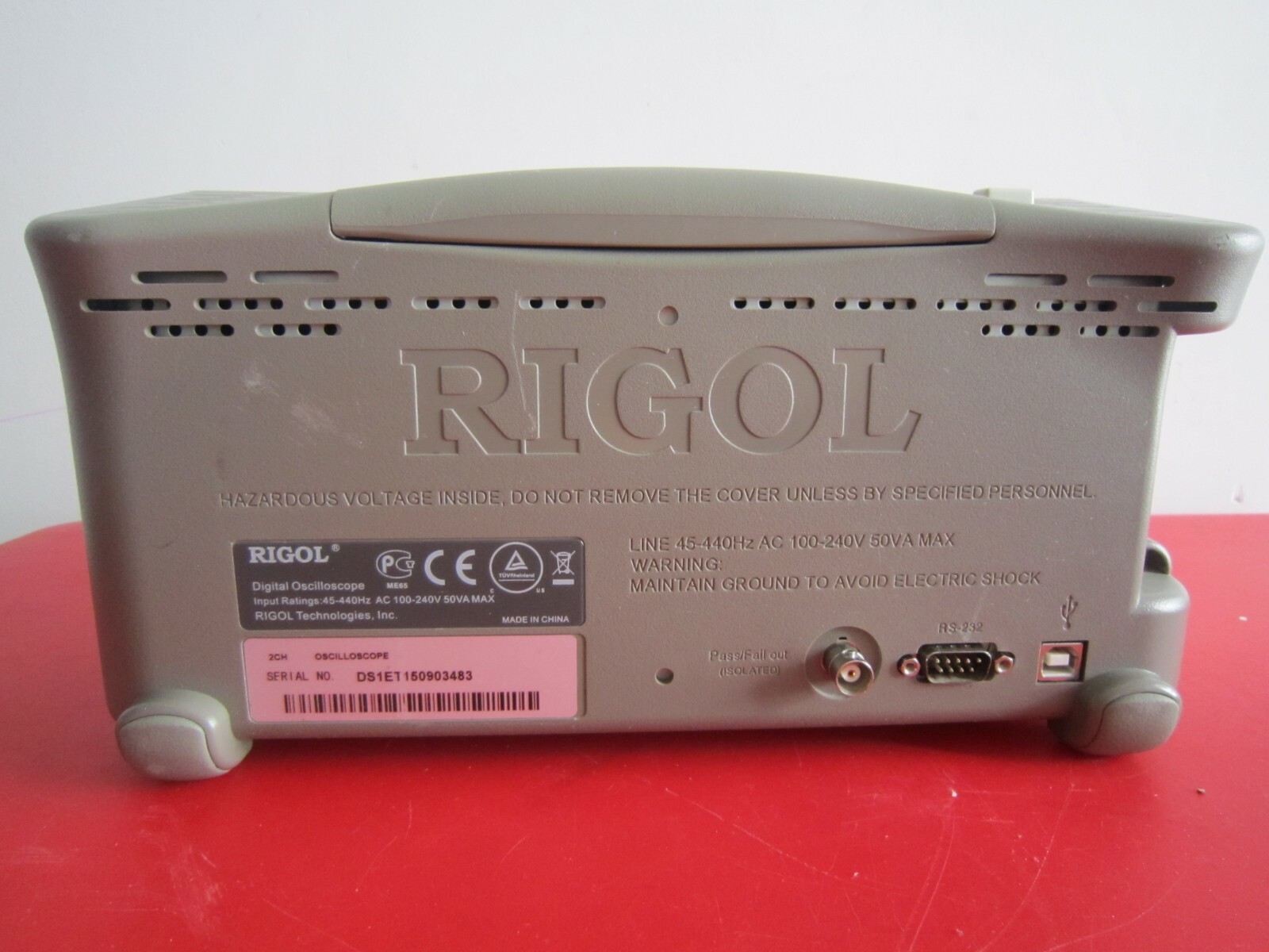 In Stock RIGOL Digital Oscilloscope DS1102E 100MHz 1GSa/s 1Mpts 2-CH New