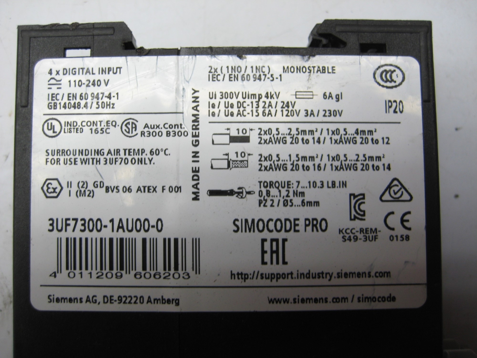 SIEMENS 3UF7300-1AU00-0 MODULE UNMP