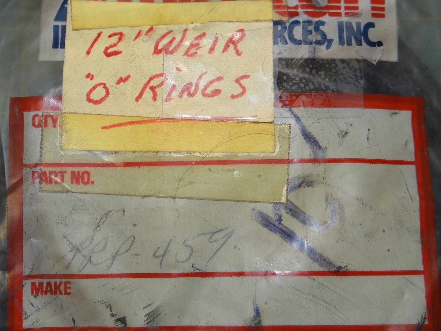 American (PRP-459) 12″ WEIR O-Ring Replacement P/N 76-10-0295, 7MM Thick