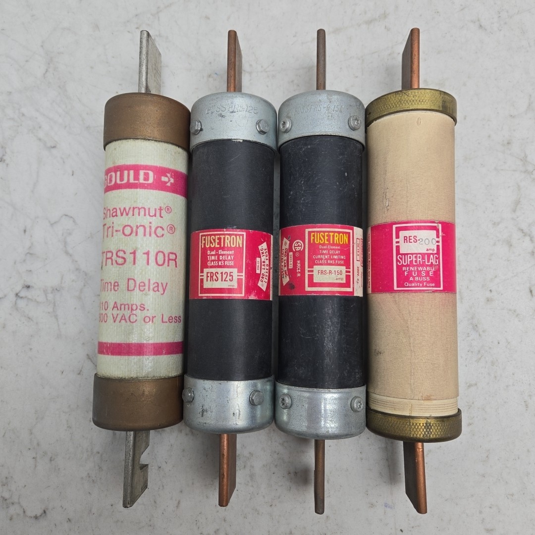 Mixed Lot of 4 K5 Fuses TRS110R FRS125 FRS-R-150 RES200 110A 125A 150A 200A