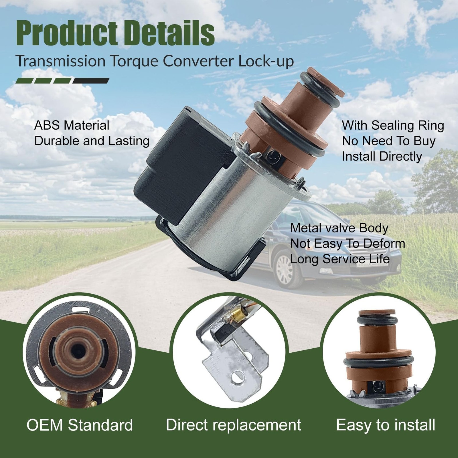926-408 Torque Converter Lock-up Solenoid 12-13 Ohm, Torque Converter Solenoi…