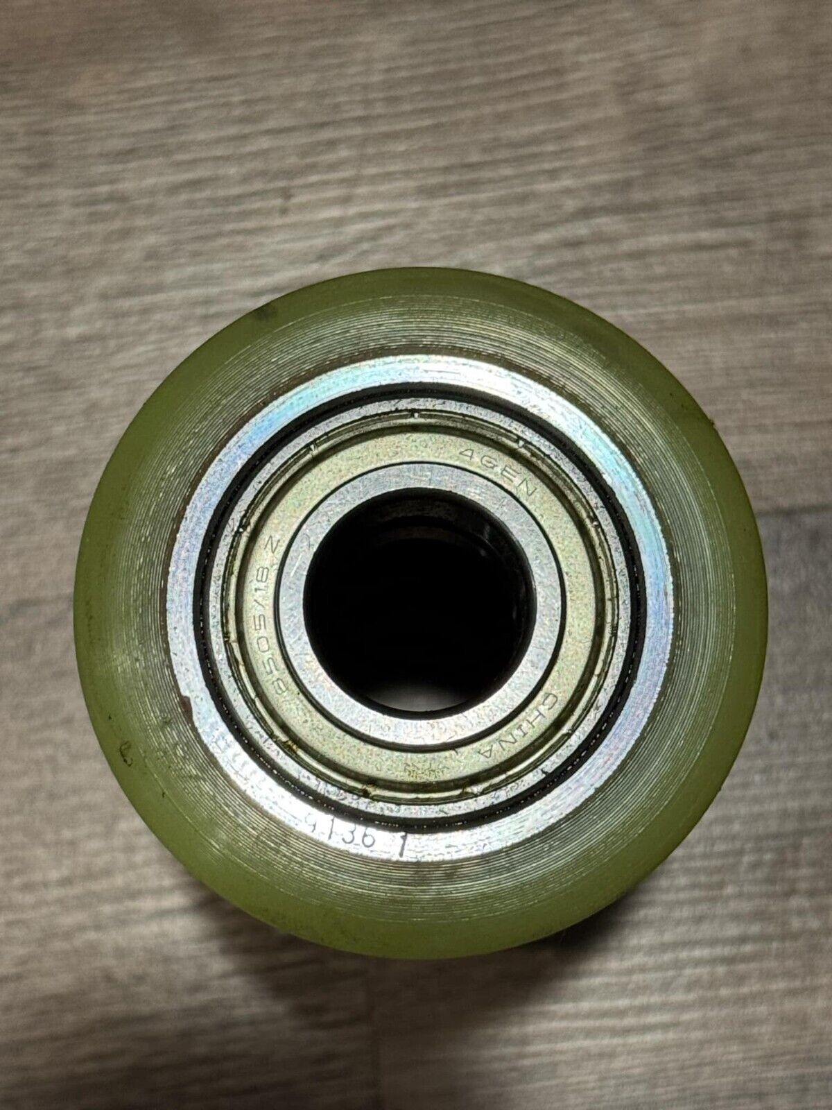Poly Wheel 3.25 X 6.50 Lime Green 8505/18Z Bearings