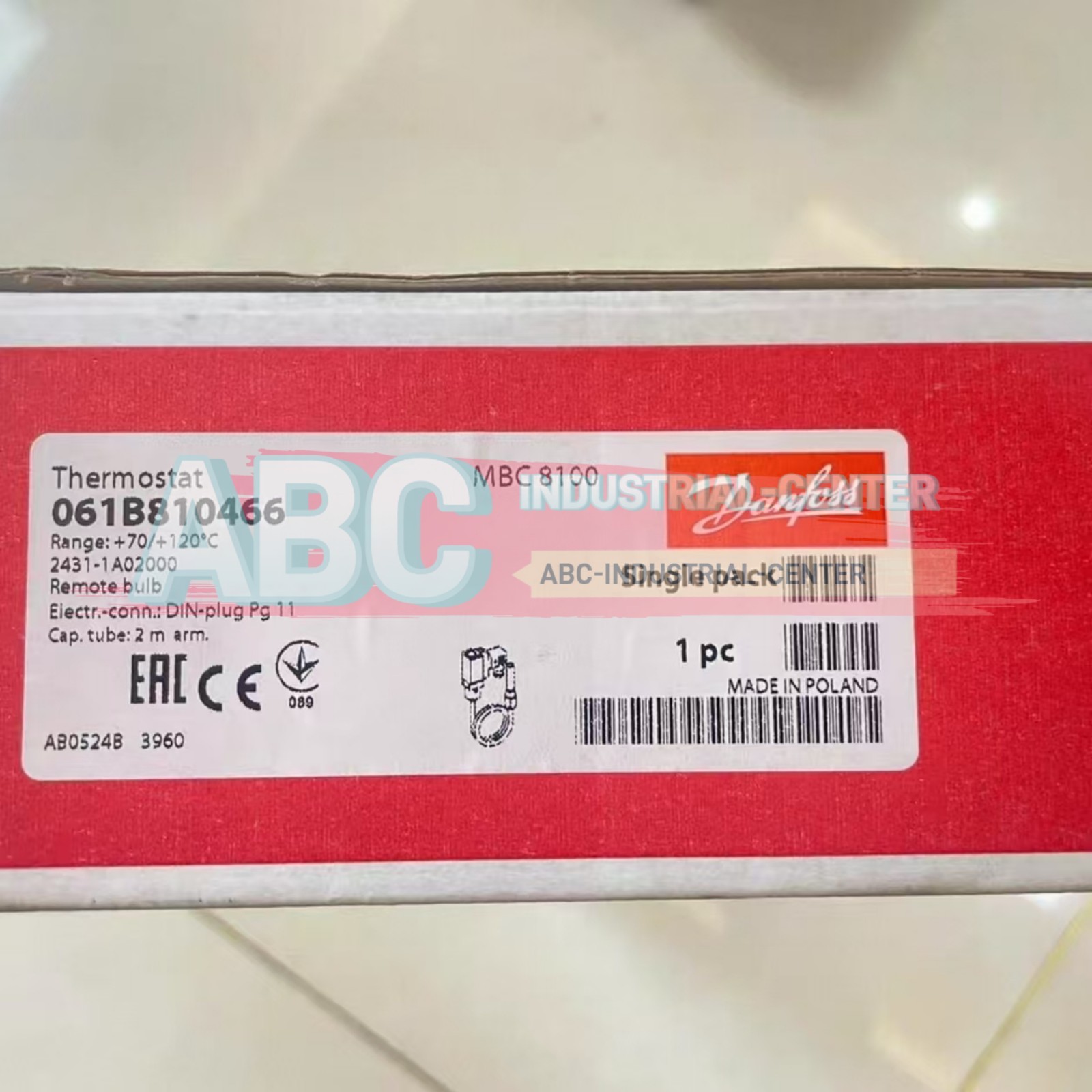 Danfoss 061B810466 MBC8100 thermostat#1pcs new in box