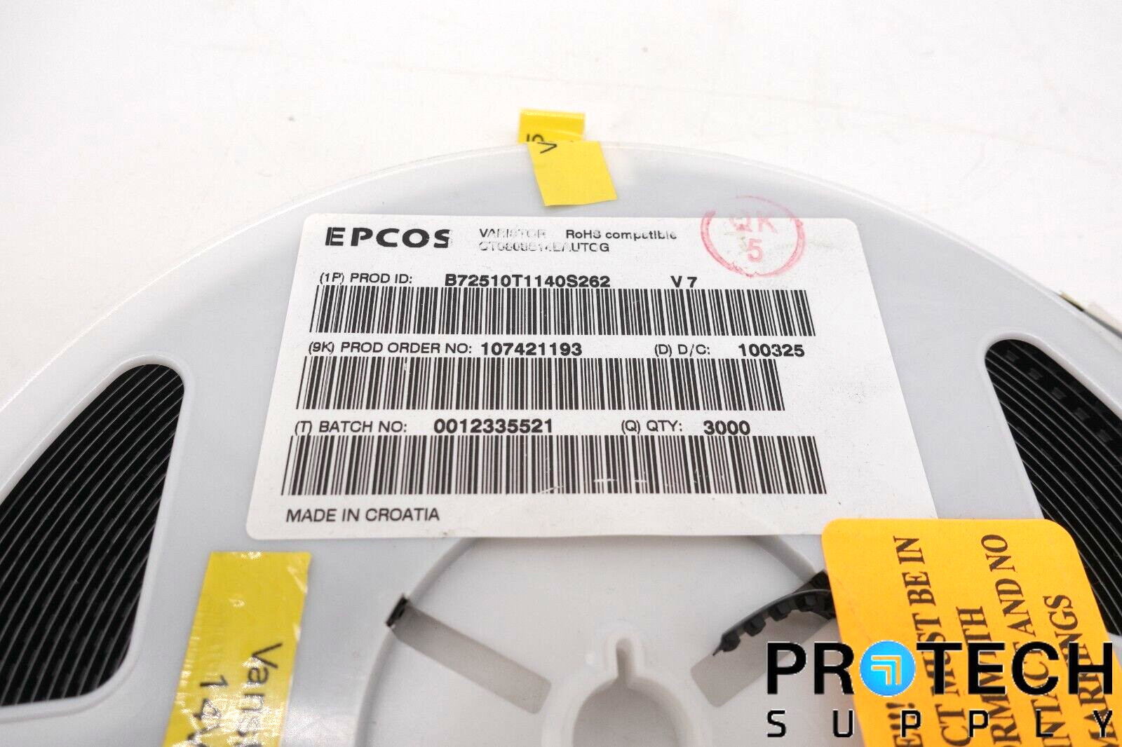 (Qty 3000) EPCOS B72510T1140S262 Roll of Circuit Surface Mount NEW with WARRANTY