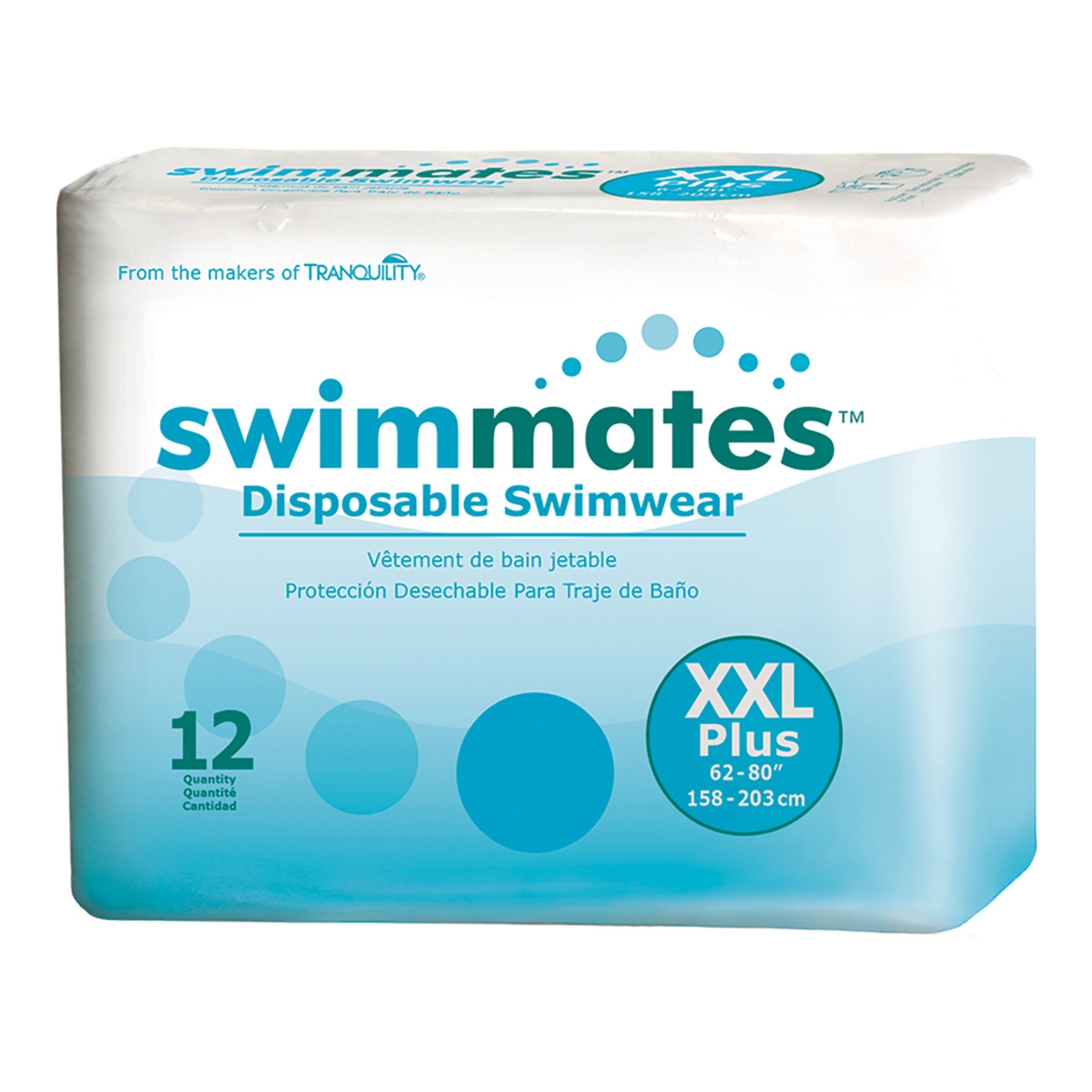 Swimmates Bowel Containment Swim Brief XXL Swim Pull On 2848 12 Ct