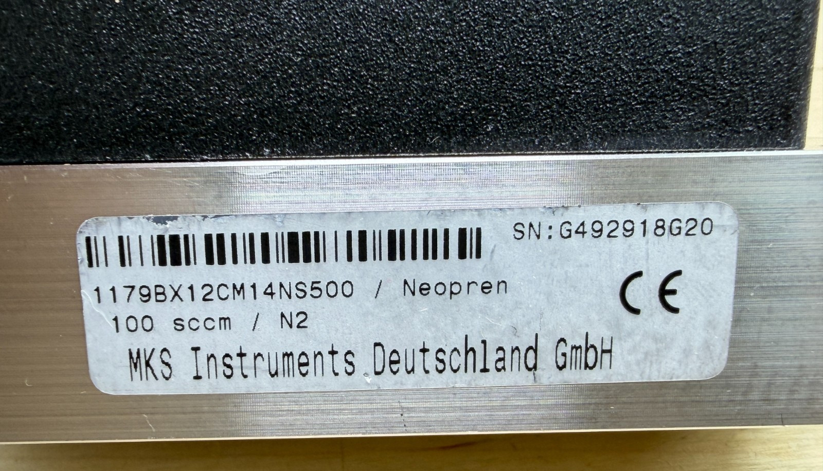 MKS 1179BX12CM14NS500 MASS-FLO Flow Meter, 100 sccm, Profibus