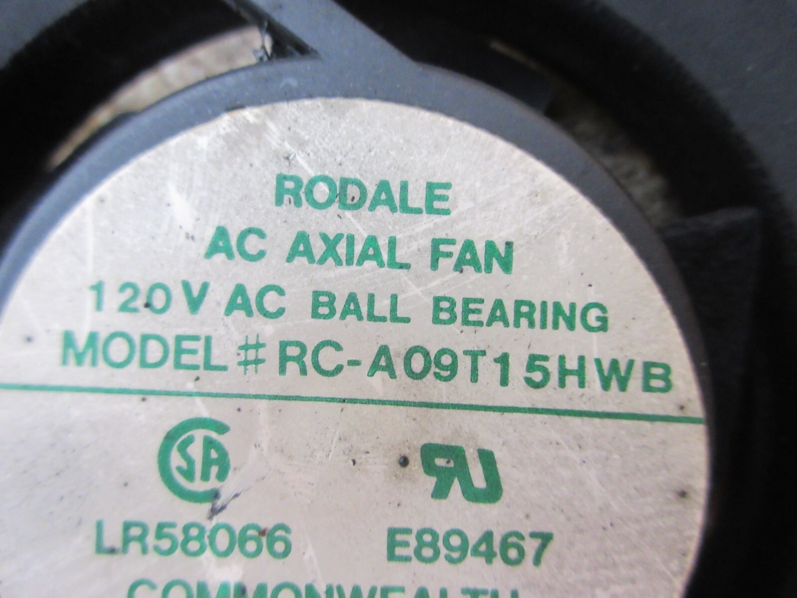 COMMONWEALTH RODALE RC-A09T15HWB FP-108B