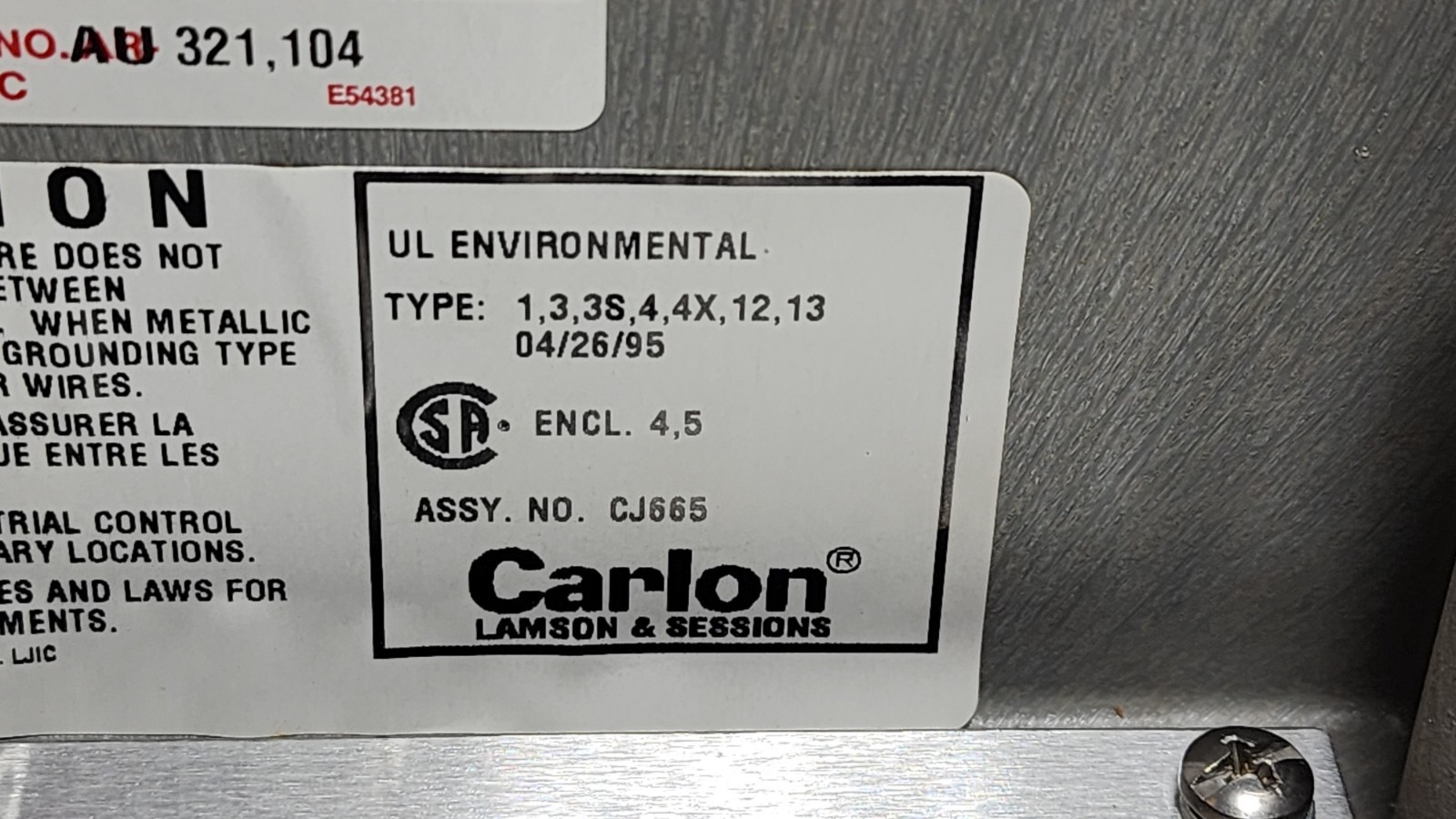 Carlon CJ665 Enclosure (Qty 2) Please Read *PS