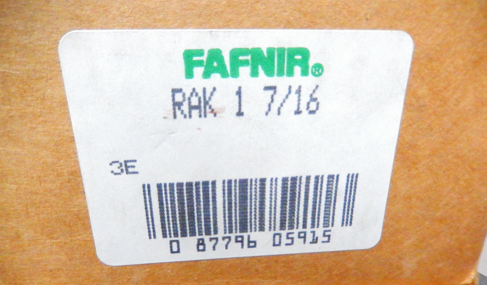 Fafnir RAK 1 7/16 Pillow Block Bearing 2 Bolt With Locking Collar