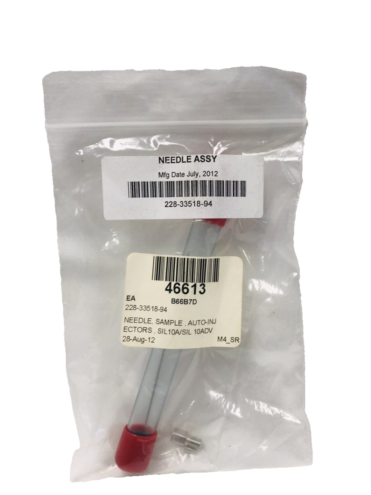 Shimadzu 228-33518-94 Stainless Steel Needle, SIL-10AxL/SIL-10ADvp
