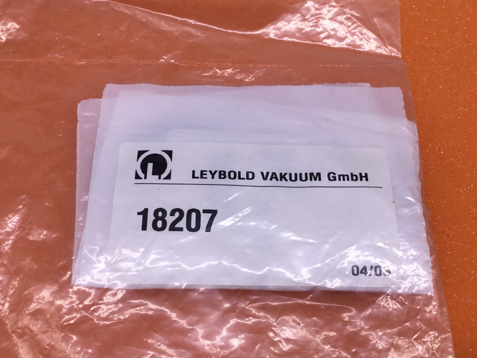 Leybold Vacuum Centering Ring 18207 008029 D