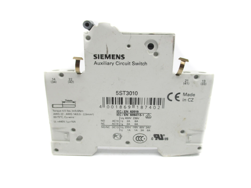 SIEMENS 5ST3010 400V 6A UNMP