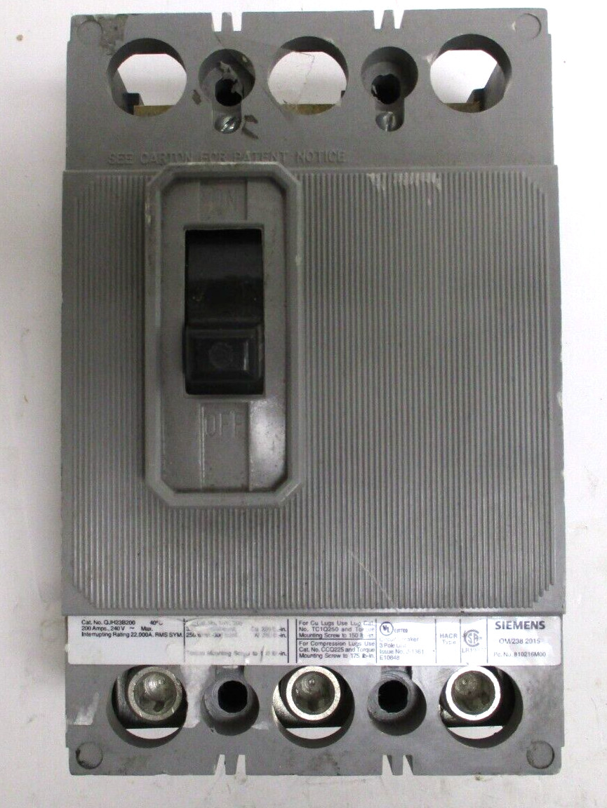 SIEMENS , QJH23B150 , BREAKER , 150 AMPS , USED