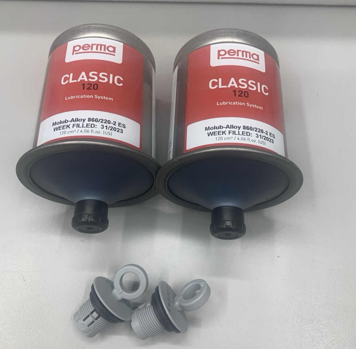 PERMA CLASSIC 120 MOLUB-ALLOY 860/220-2ES LUB SYSTEM (SET OF 2) *NEW*