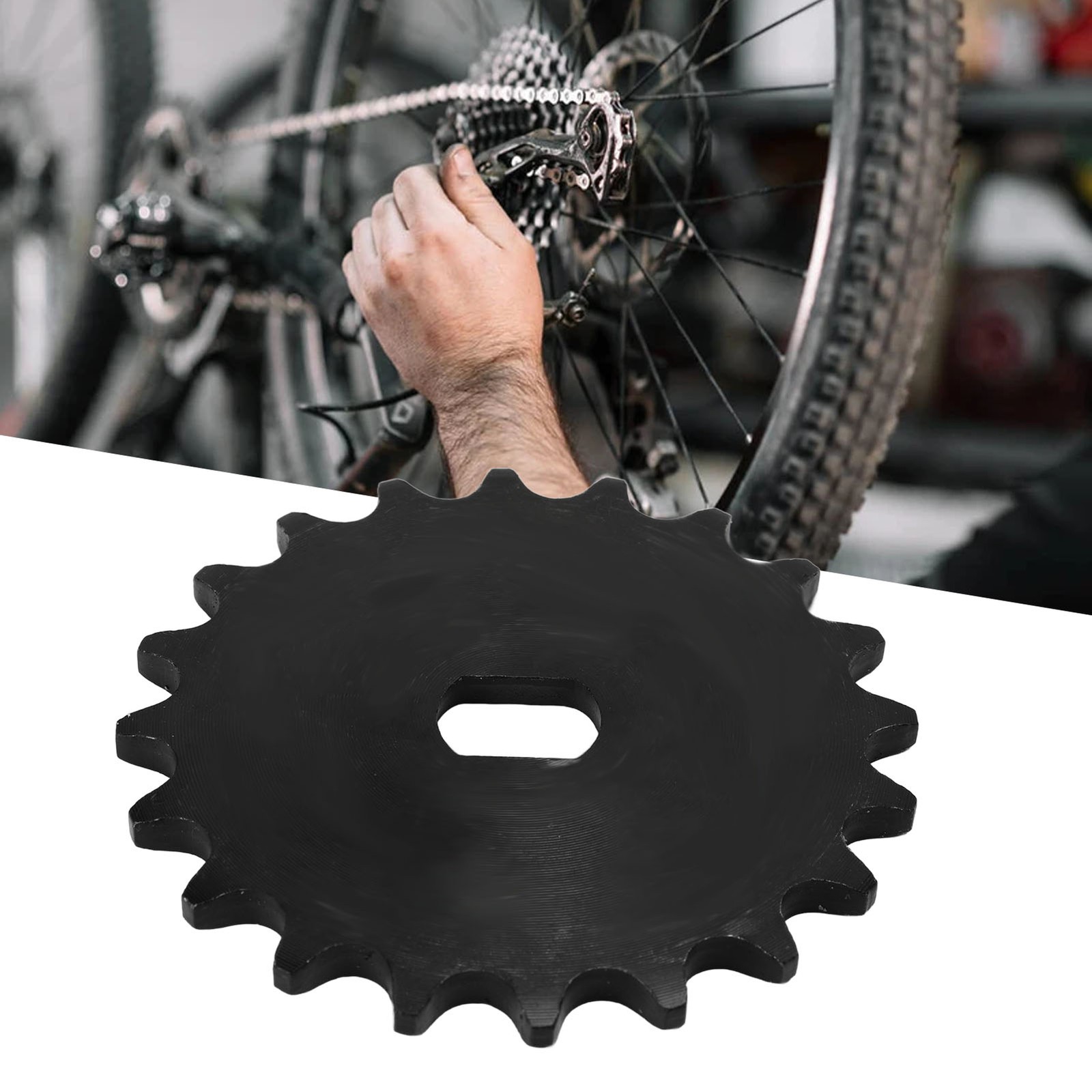 420 20T Sprocket Durable Carbon Steel Motor Sprocket For MY1020 Geared Motor