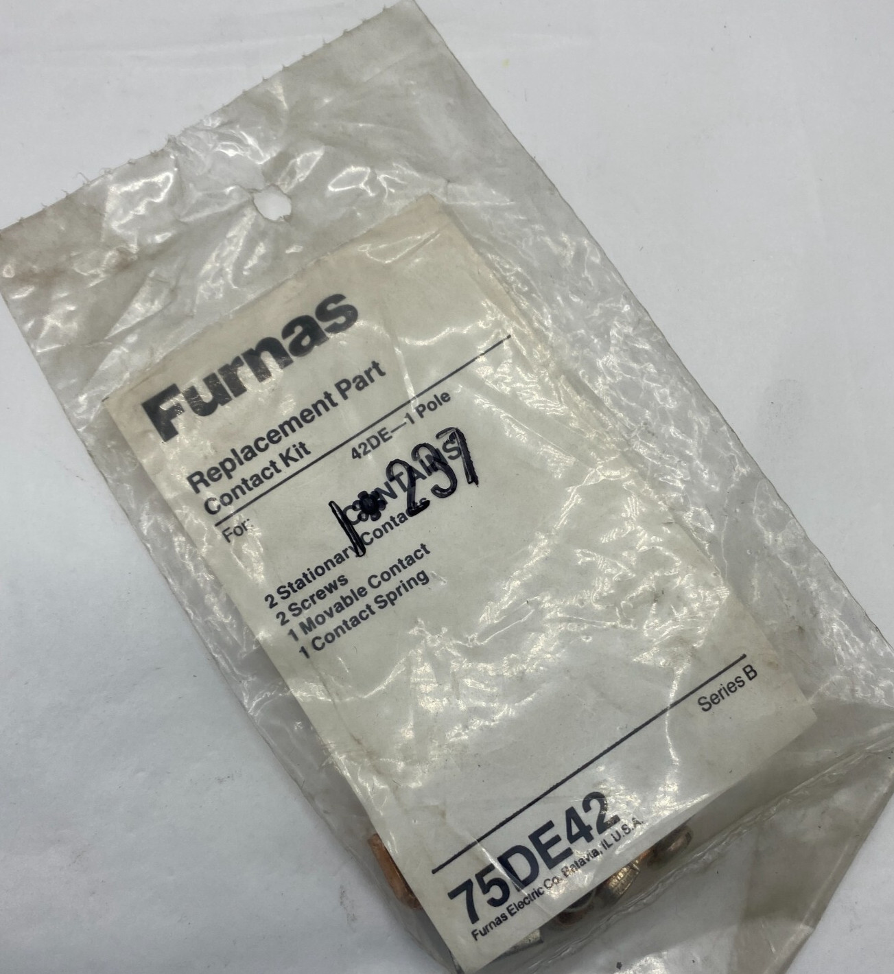 Furnas Electric 75DE42 Replacement Part Contact Kit