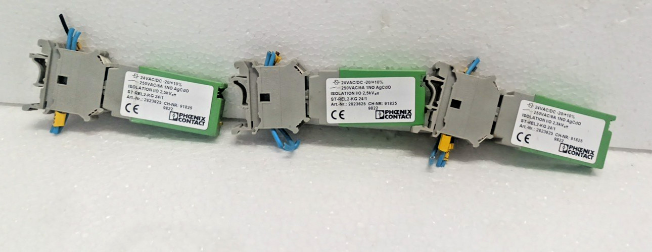 Phoenix Contact ST-REL2-KG 24/1 24 VAC/DC Art Nr : 2823625 Lot Of 3 Pcs