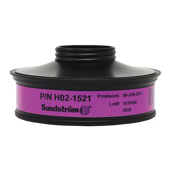 Sundstrom Safety Filter, Threaded, Particulates, Magenta, 2 PK, NIOSH 42 CFR 84