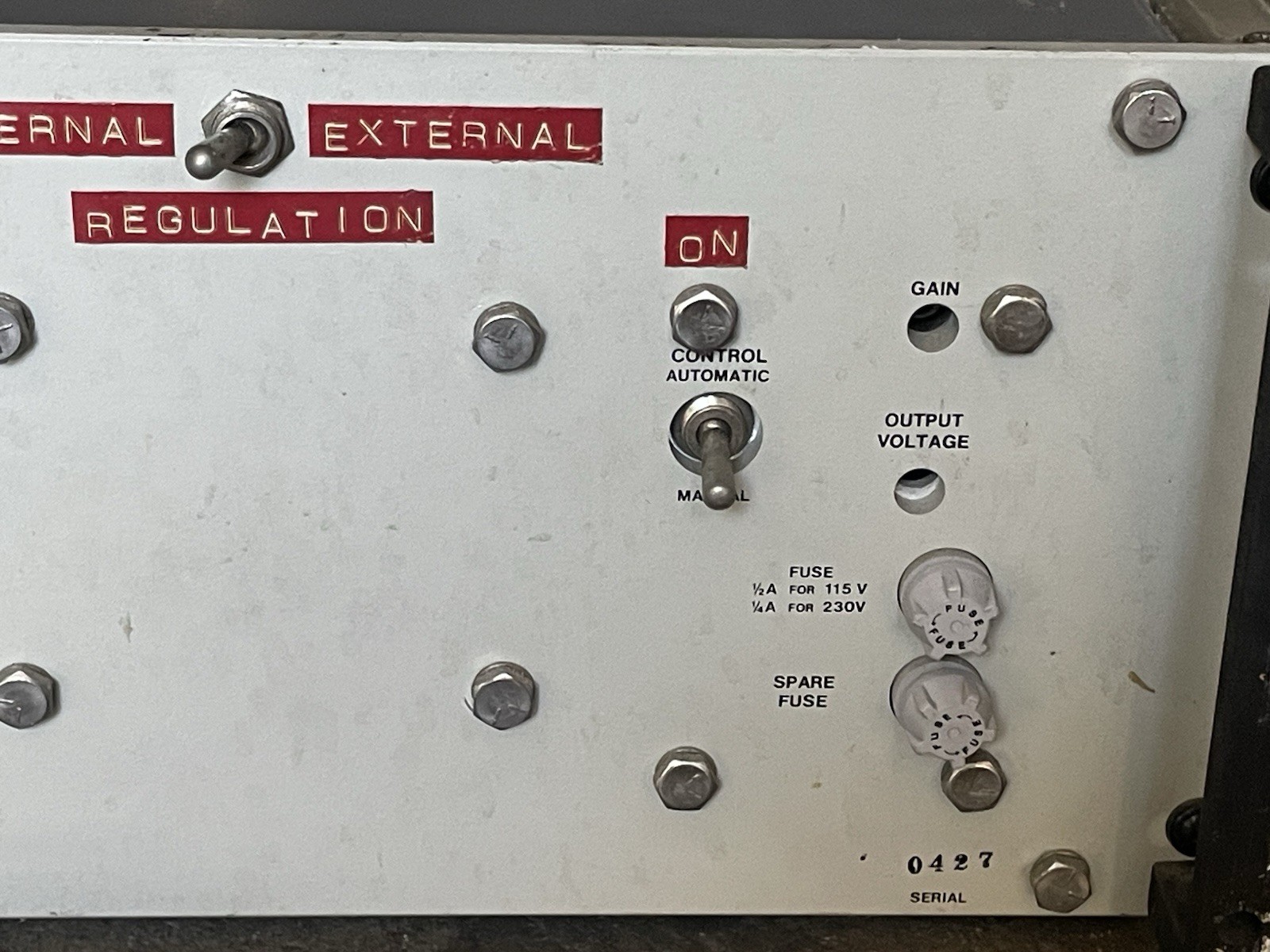 UNTESTED General Radio 1581A Variac Automatic Voltage Regulator