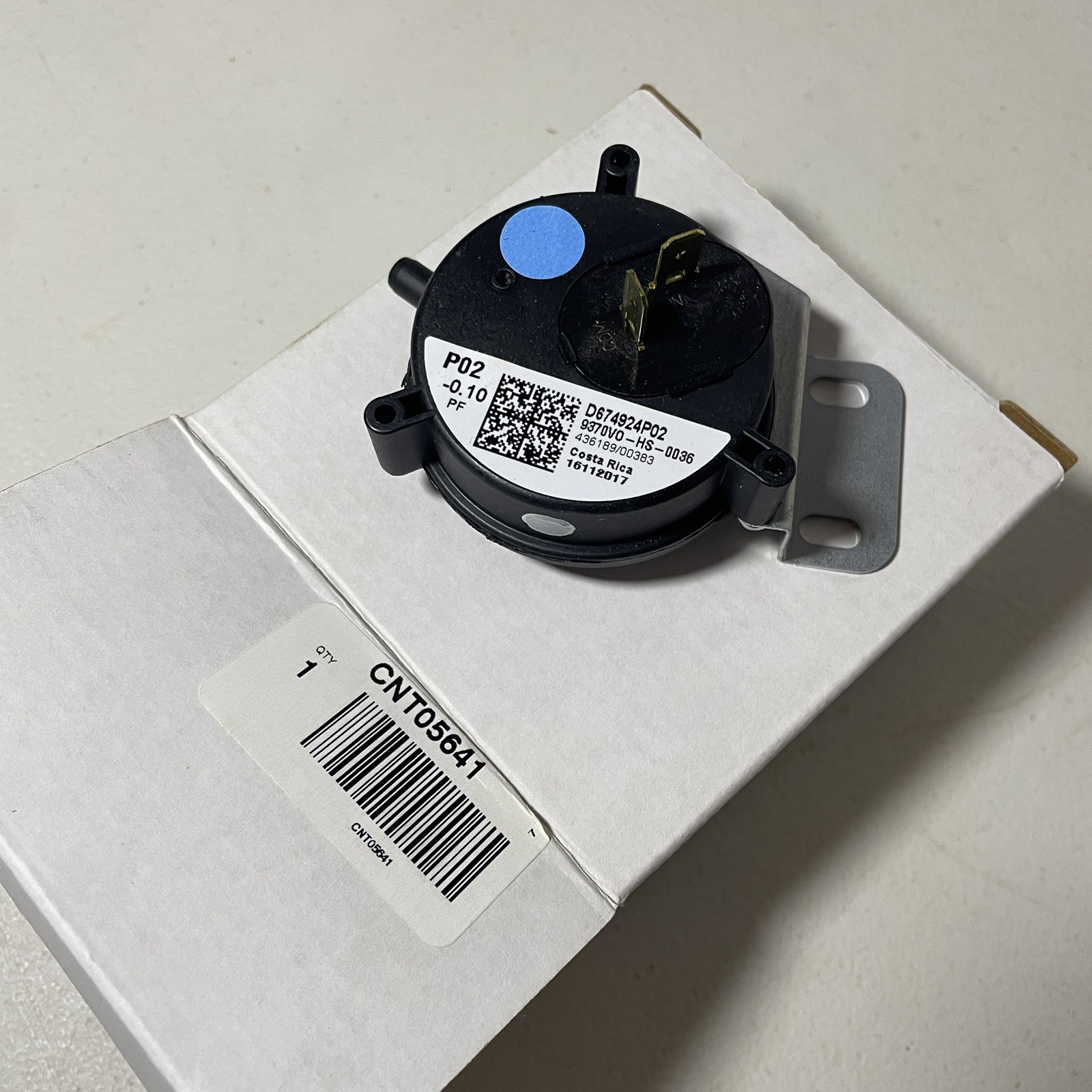 Trane CNT05641 Pressure Switch HVAC 0.29Lb Compatible Models