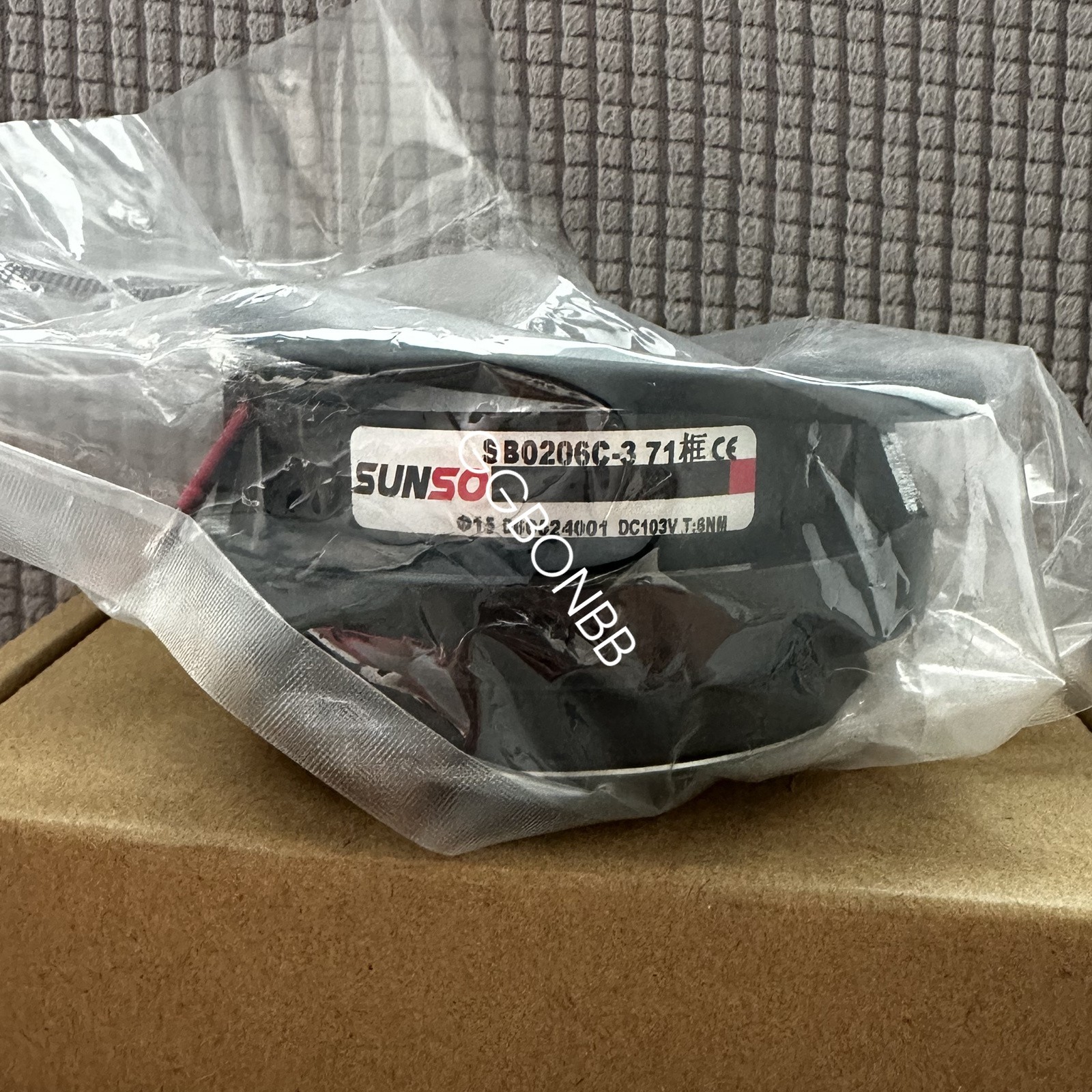 NEW sunso SB0206C-3 71框 φ15 D60524001 DC103V T:6NM brake DHL or fedex or UPS