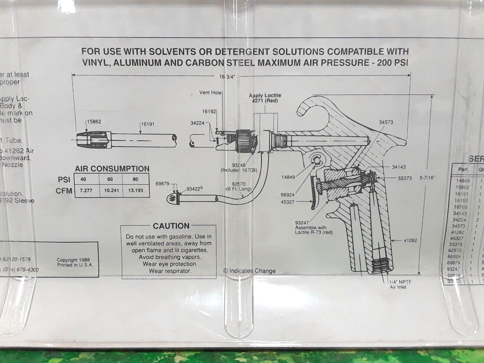 🟠 LINCOLN MODEL 939 SERIES C CLEANING GUN PESSCO IS OFFERING 1 C013123-12-22 🗽