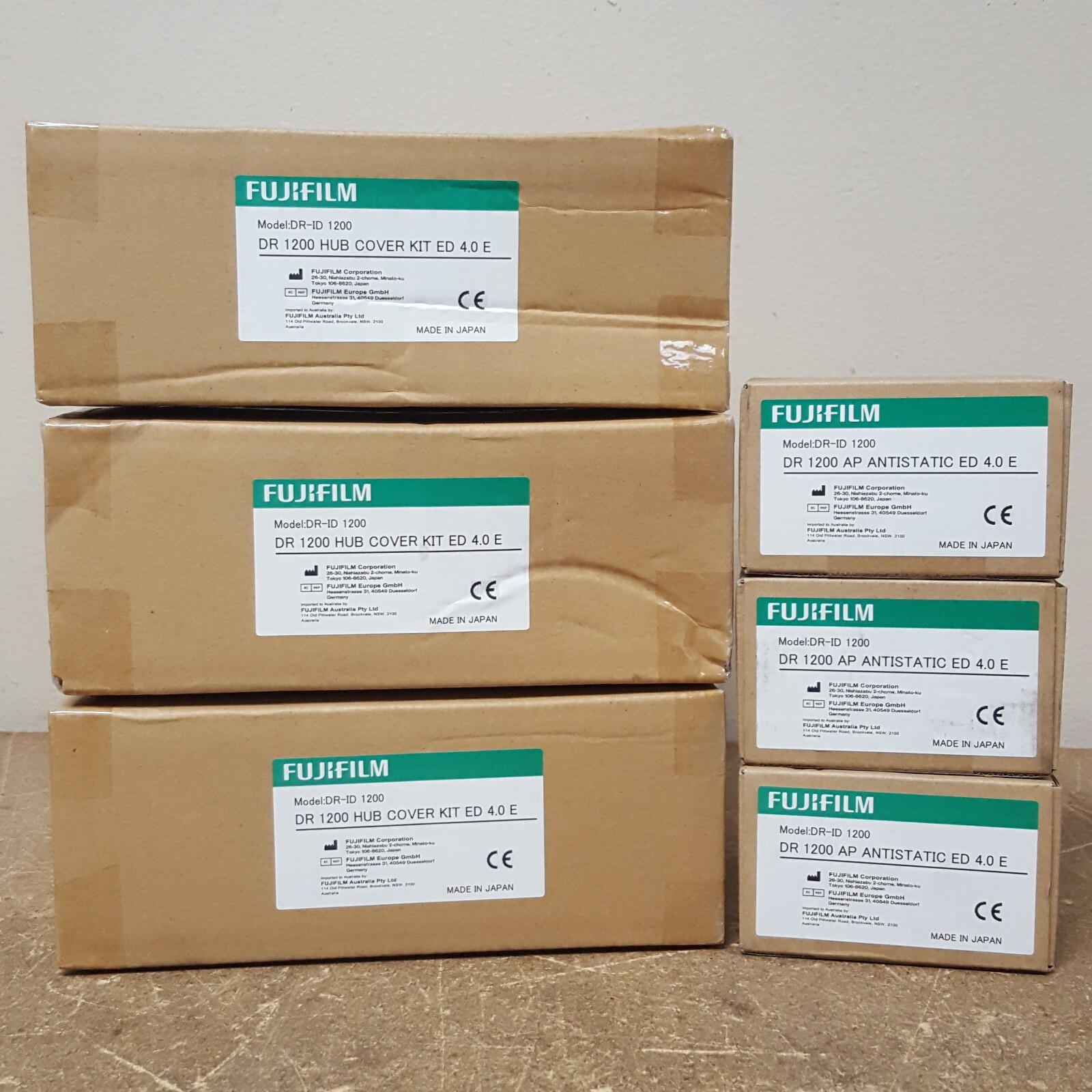 Set of 6- Fujifilm DR ID 1200 (3) HUB Cover Kit (3) AP Antistatic (ED 4.0 E) NEW