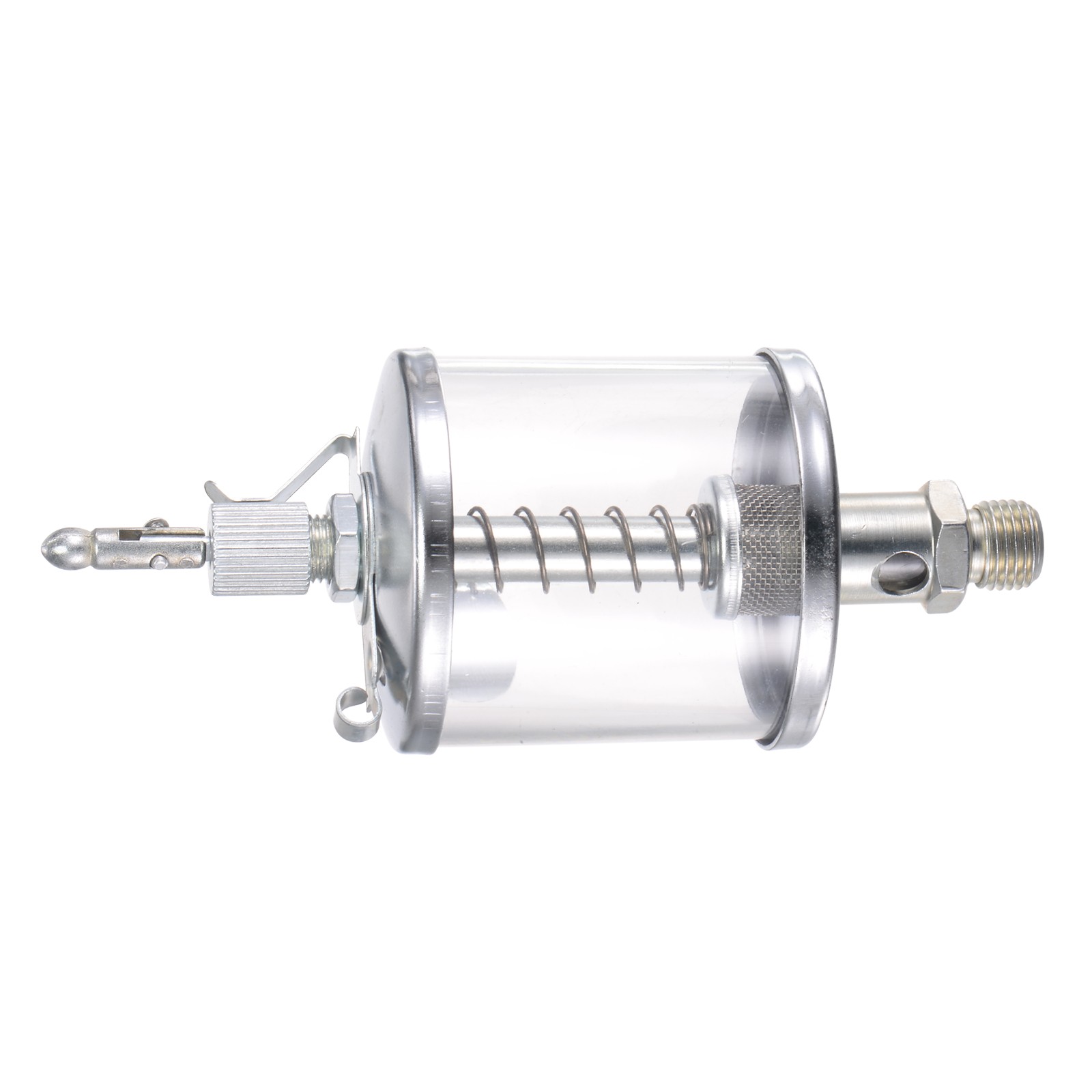 G1/4 Needle Valve Type Oil Cup Sight Gravity Drip Feed Oiler DIY 100ml , 1Pcs