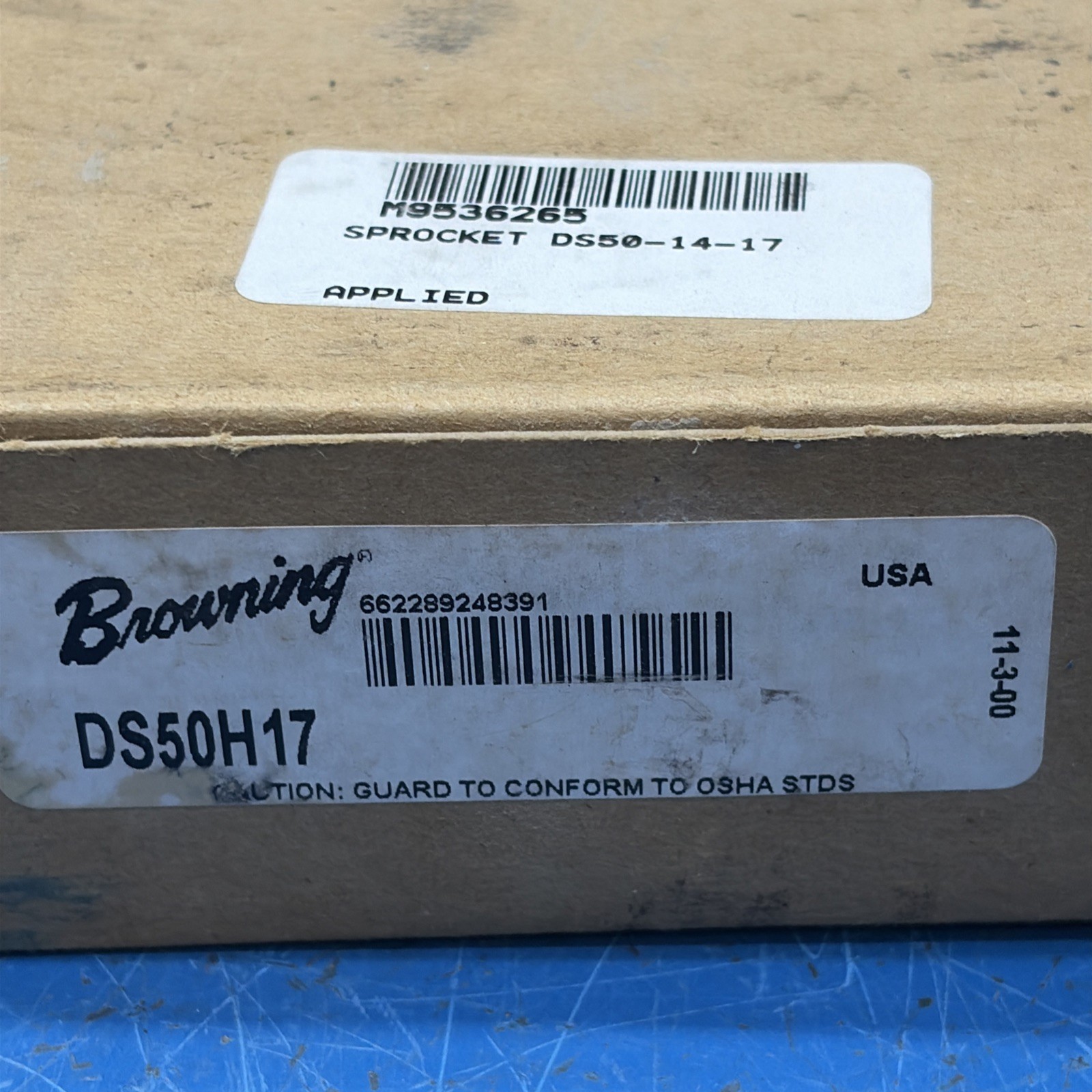 Browning DS50H17 Split Taper Bushed Double Sprocket NIB Fast 🇺🇸 Shipping