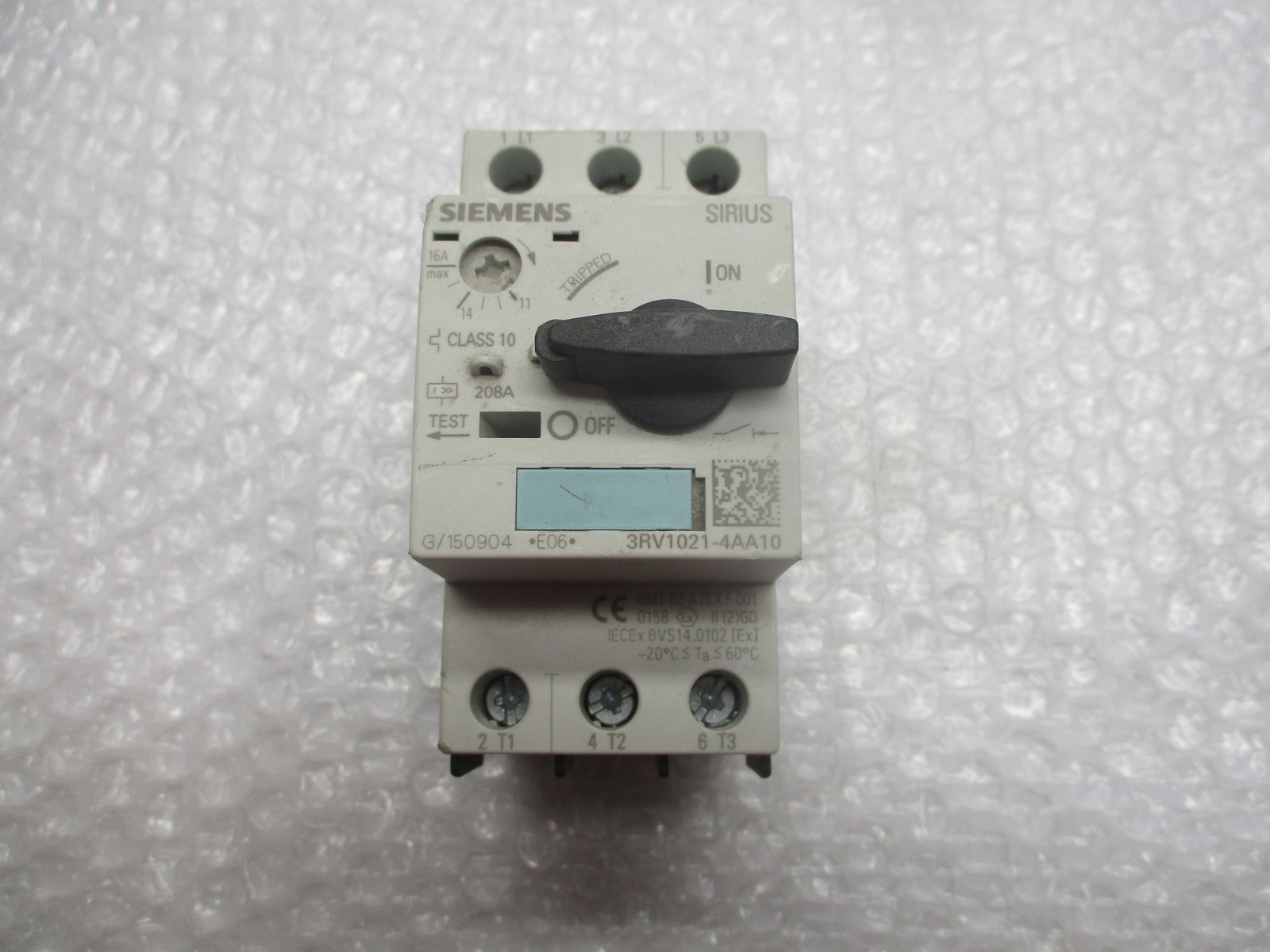 SIEMENS 3RV1021-4AA10 MOTOR STARTER 11-16AMP NSNP