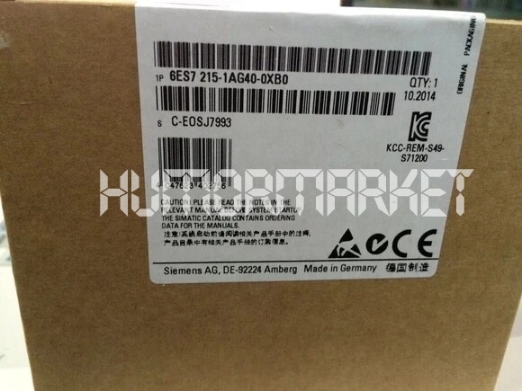 1PC SIEMENS 6ES7215-1AG40-0XB0 DC 6ES7 215-1AG40-0XB0 CPU 1215C