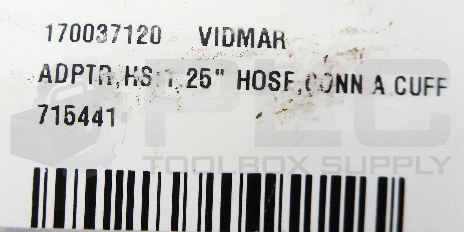 LOT OF 2 NEW 715441 HOSE ADAPTOR, CONN A CUFF 1.25″ x 1.75″