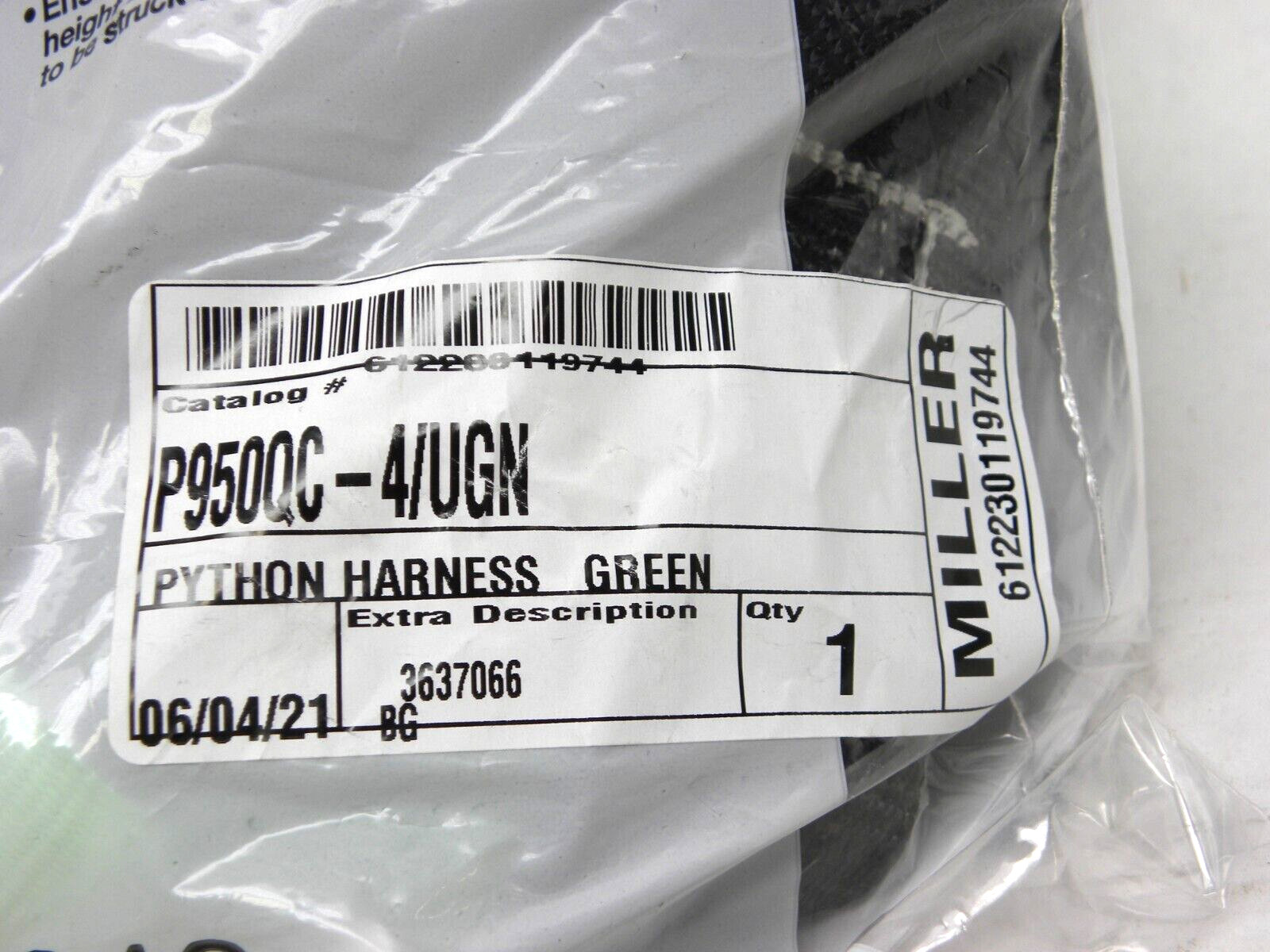 NEW IN PACK – Miller P950QC-4/UGN Honeywell DuraFlex Python Ultra Harnesses HR