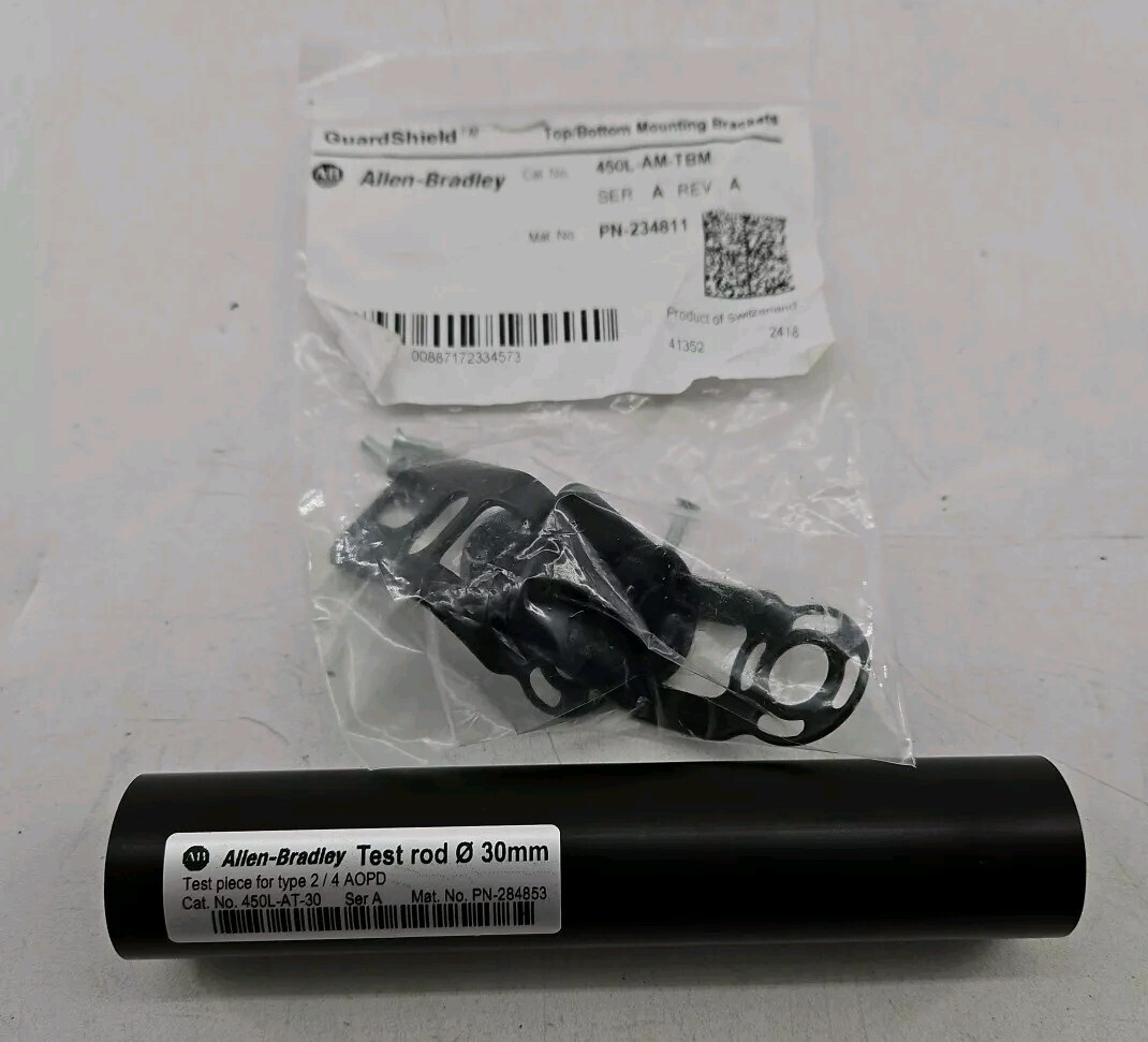 Allen Bradley – 450L-AM-TBM – Top/Bottom Mount Brackets w/ 30mm Test Rod