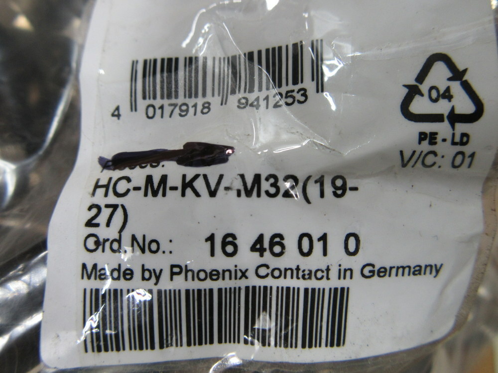 Phoenix Contact HC-M-KV-M32(19-27) Connector 1646010 (Pack of 2)