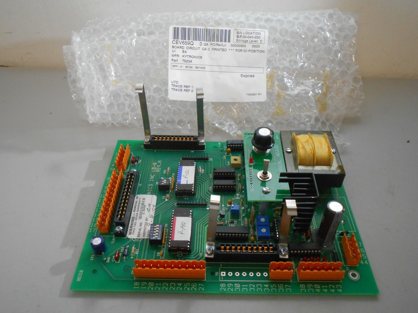 KYTRONICS T923A Circuit Board CEV659Q Parts Repair Free Shipping