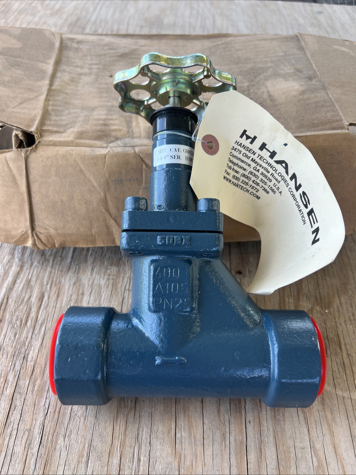 HANSEN 25 1/2″ SOCKET WELD T STYLE SHUT OFF VALVE