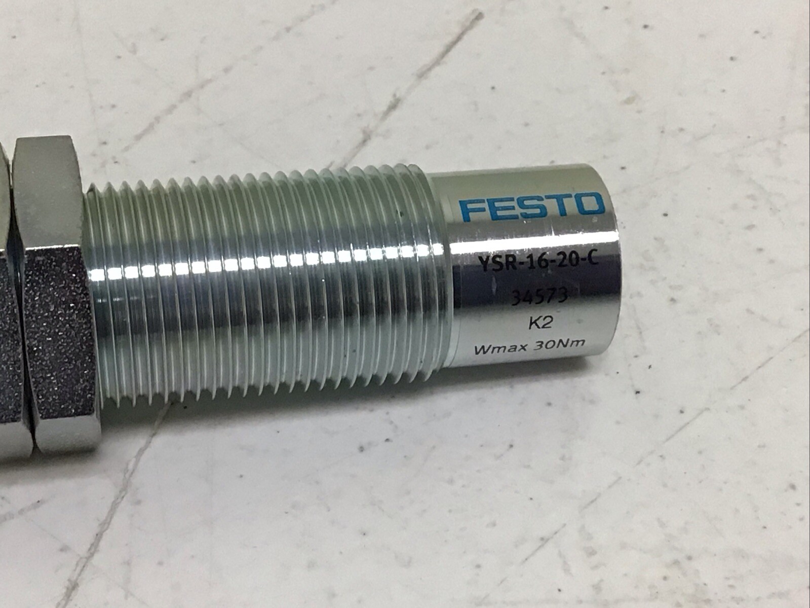 NEW, FESTO YSR-16-20-C SHOCK ABSORBER 12MM BORE 12MM STROKE, FREE SHIPPING