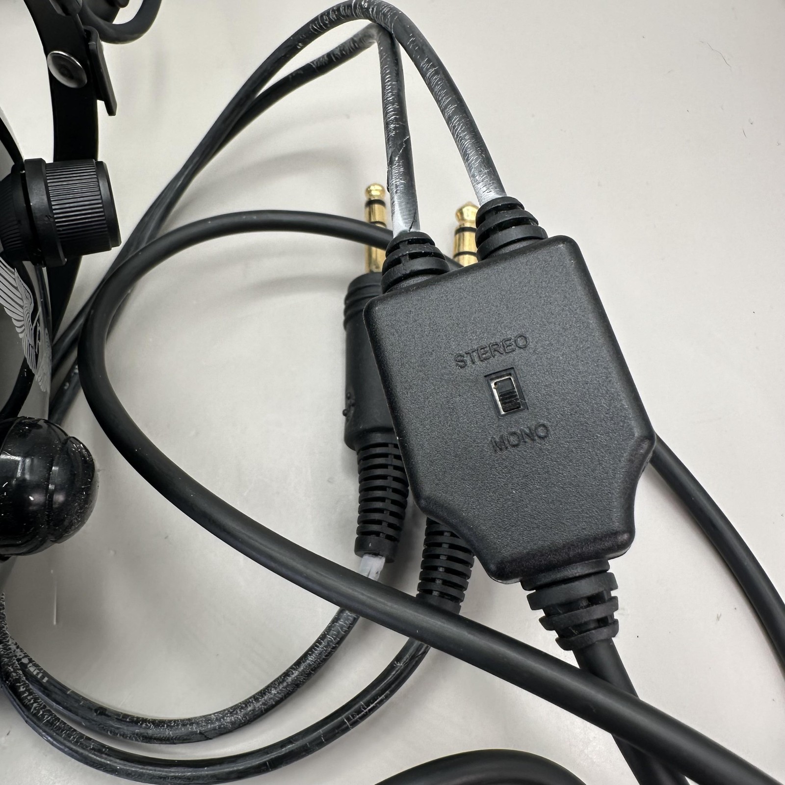 Rugged Air Aviation Headset Mono Stereo w/ Mic ASA Bag Pilot Made in Korea Parts
