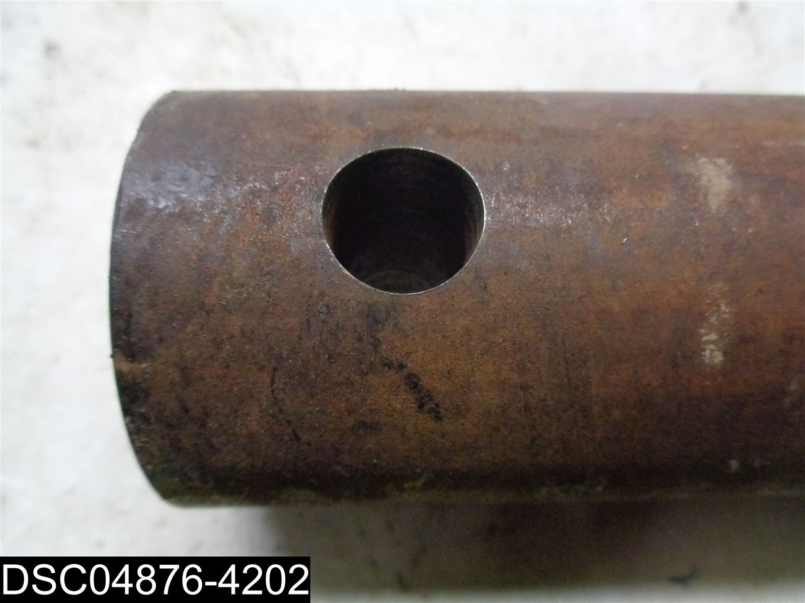 10-5/8″ Long Equipment Pin With 2″ OD and 9/16″ Bolt Hole