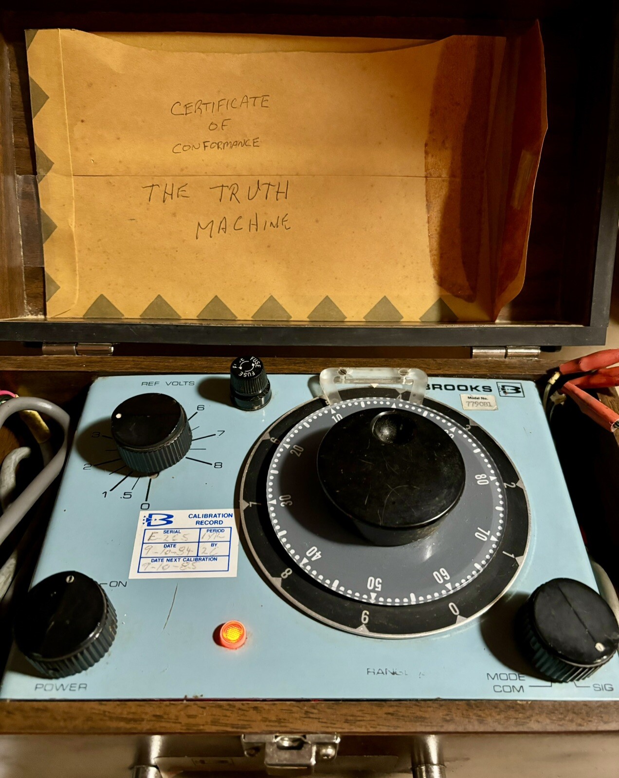BROOKS INSTRUMENT DIVISION 7790B1 Signal Converter Calibrator In Case
