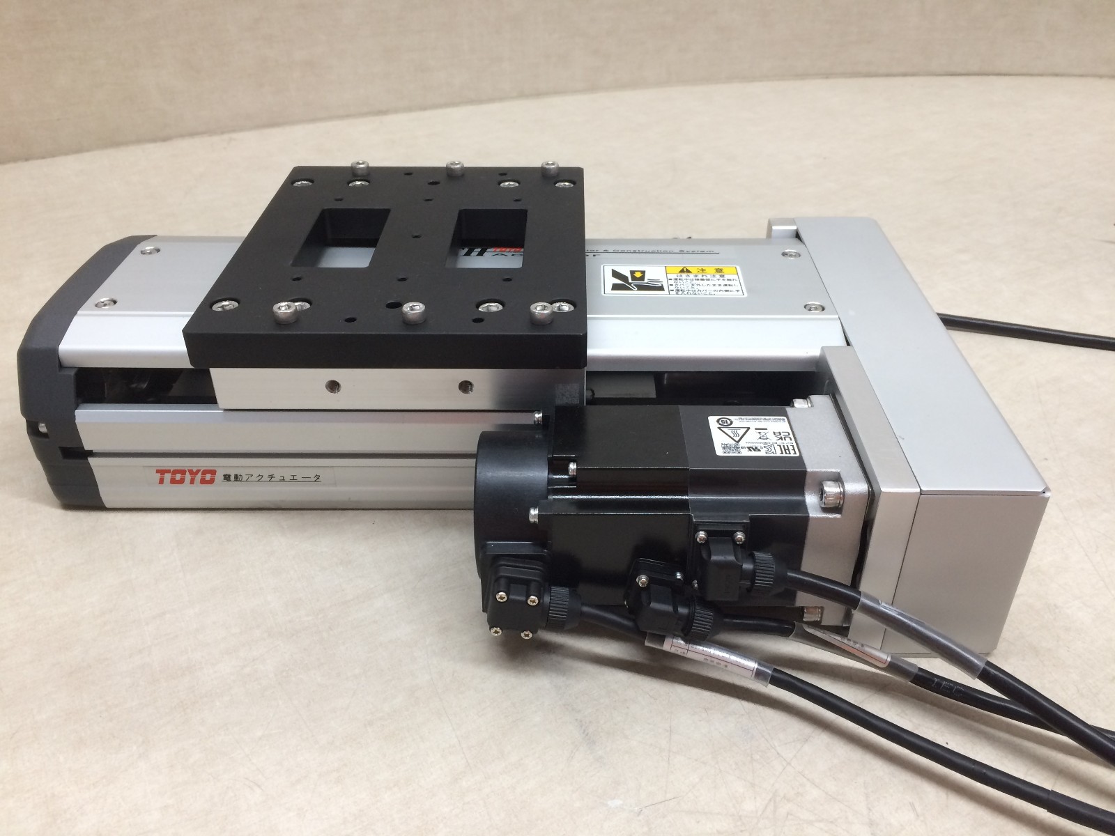 Toyo ETH14-L5-100-BR-M20B-C4-P 100mm Linear Actulator With Mitsubishi MR-JE-20C