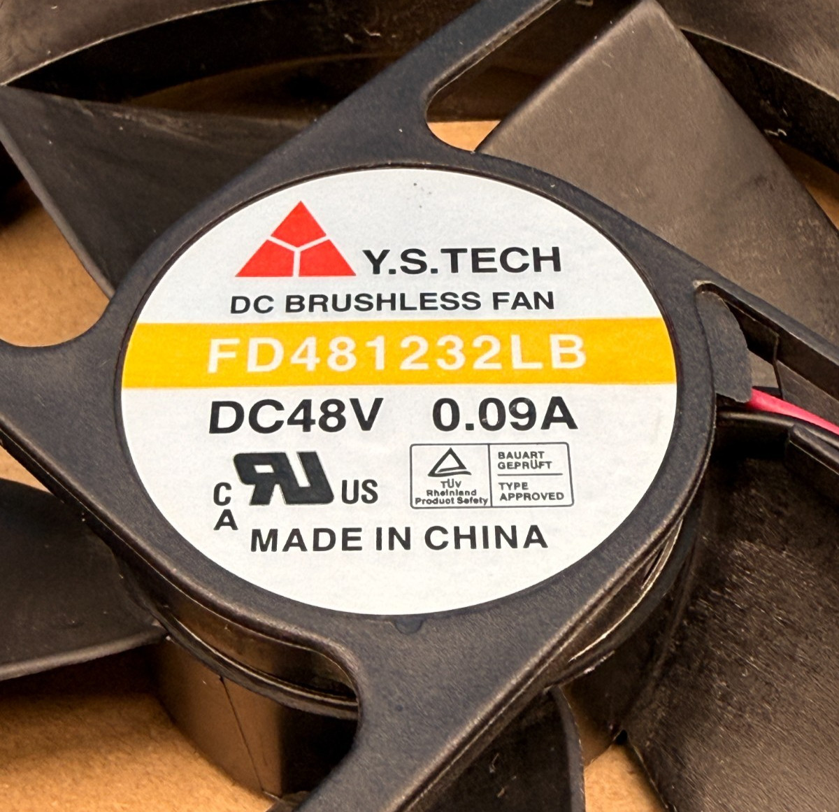 Y.S. Tech FD481232LB 48V DC Brushless Cooling Fan